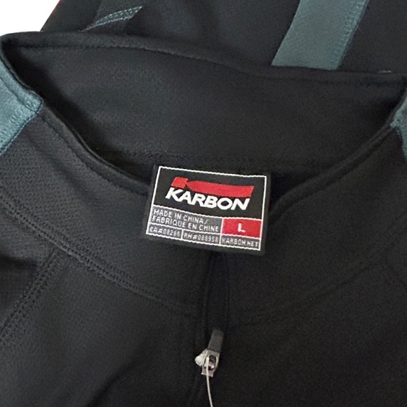 KARBON Fitness Athletic Jacket Embroidered ebay logo Quarter Zip Y2K NWT RARE - Picture 15 of 16